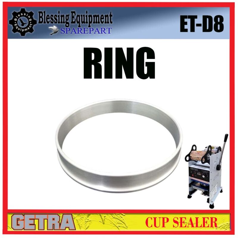 ET-D8 SPAREPART RING | DUDUKAN | MOULD Manual Cup Sealer GETRA ET D8 LOWER MOULD | TATAKAN GELAS CUP SEALER ETD8 GETRA - Image 4