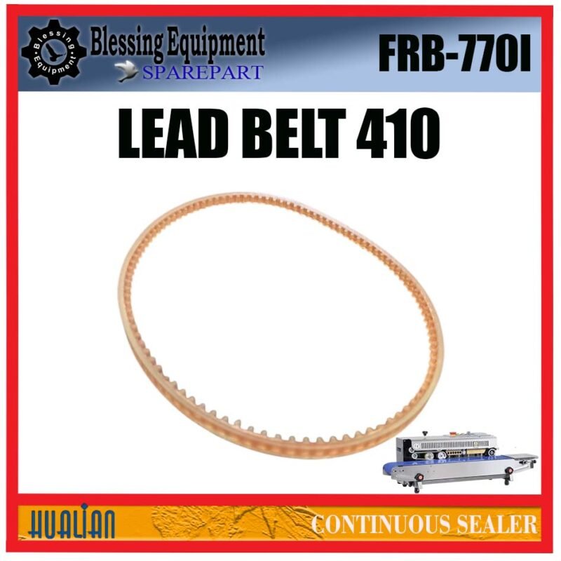 FRB-770I SPAREPART LEAD BELT 410 Continuous Band Sealer HUALIAN FRB 770I GUIDE BELT | TIMING BELT | BERGERIGI MESIN SEALER FRB770I HUALIAN