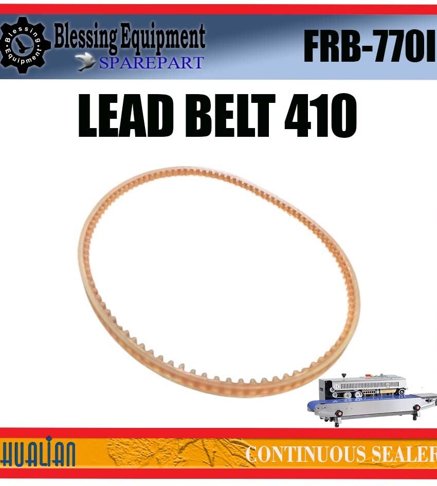 FRB-770I SPAREPART LEAD BELT 410 Continuous Band Sealer HUALIAN FRB 770I GUIDE BELT | TIMING BELT | BERGERIGI MESIN SEALER FRB770I HUALIAN