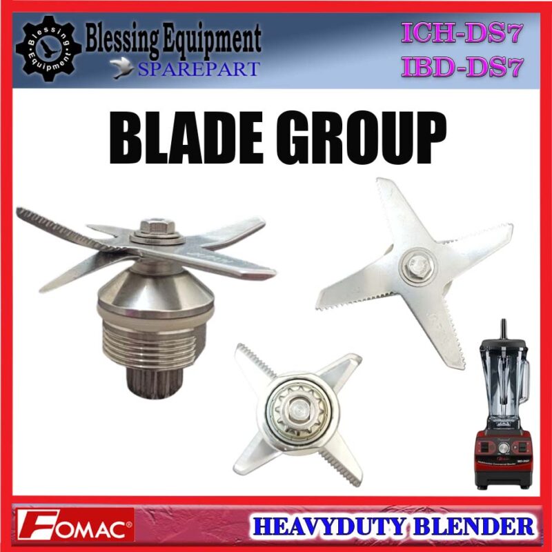 ICH-DS7 | IBD-DS7 SPAREPART PISAU SET | KNIFE SET | BLADE GROUP Heavy Duty Blender FOMAC ICH DS7 IBD DS7 PISAU LENGKAP | KNIFE COMPLITE BLENDER ICHDS7 IBDDS7 FOMAC