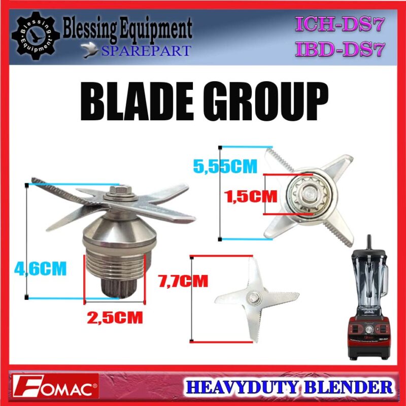 ICH-DS7 | IBD-DS7 SPAREPART PISAU SET | KNIFE SET | BLADE GROUP Heavy Duty Blender FOMAC ICH DS7 IBD DS7 PISAU LENGKAP | KNIFE COMPLITE BLENDER ICHDS7 IBDDS7 FOMAC - Image 2