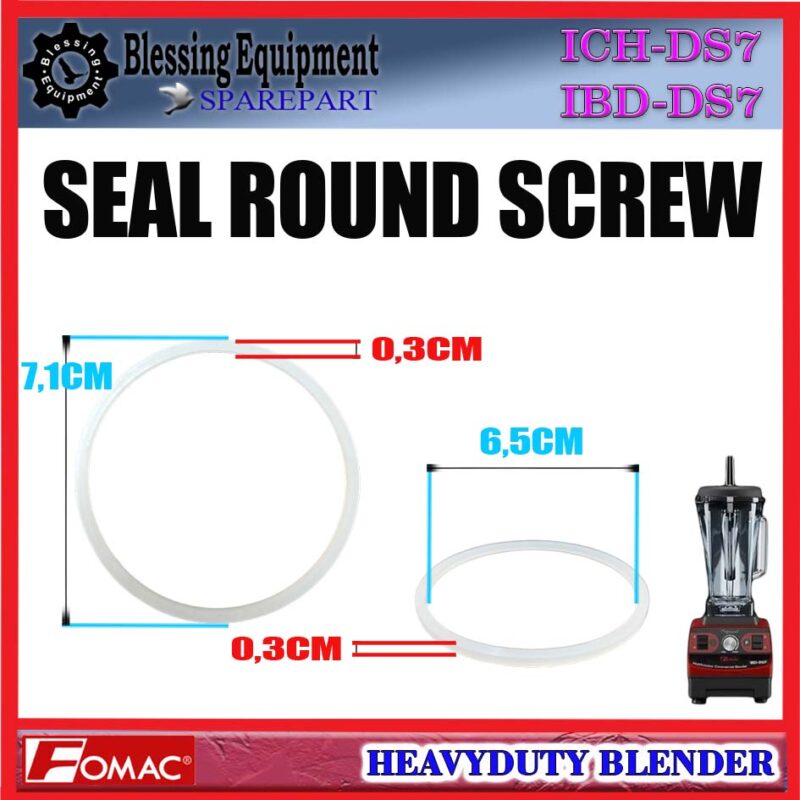 ICH-DS7 | IBD-DS7 SPAREPART SEAL KARET | SEAL ROUND SCREW Heavyduty Blender FOMAC ICH DS7 IBD DS7 SEAL | SEGEL PENAHAN BOCOR BLENDER ICHDS7 IBDDS7 FOMAC - Image 2
