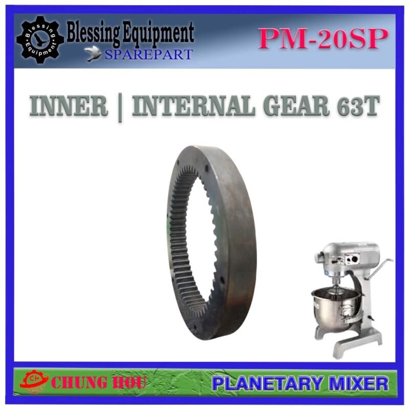 PM-20SP SPAREPART INTERNAL GEAR 63T | INNER GEAR 20L Planetary Mixer CHUNG HOU PM 20SP INNER RING GEAR | RODA GIGI DALAM | RODA 63 GIGI MESIN PENGADUK ADONAN 20 LITER PM20SP CHUNG HOU PM-20SP SPAREPART INTERNAL GEAR 63T | INNER GEAR 20L Planetary Mixer CHUNG HOU PM 20SP INNER RING GEAR | RODA GIGI DALAM | RODA 63 GIGI MESIN PENGADUK ADONAN 20 LITER PM20SP CHUNG HOU - Image 5