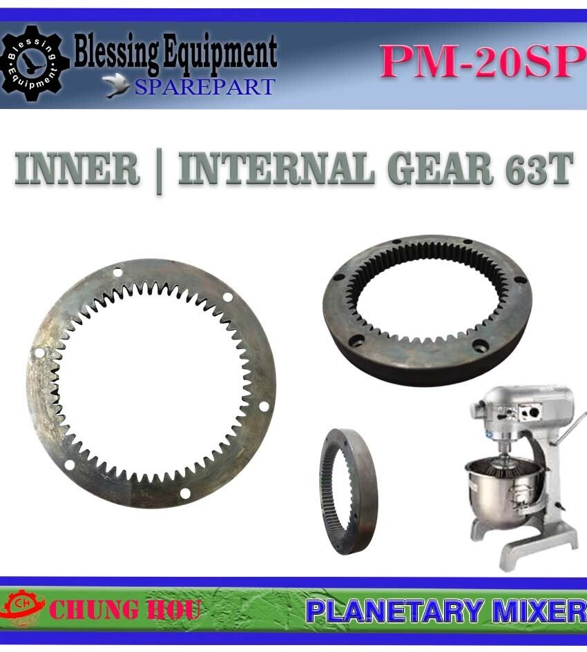 PM-20SP SPAREPART INTERNAL GEAR 63T | INNER GEAR 20L Planetary Mixer CHUNG HOU PM 20SP INNER RING GEAR | RODA GIGI DALAM | RODA 63 GIGI MESIN PENGADUK ADONAN 20 LITER PM20SP CHUNG HOU
