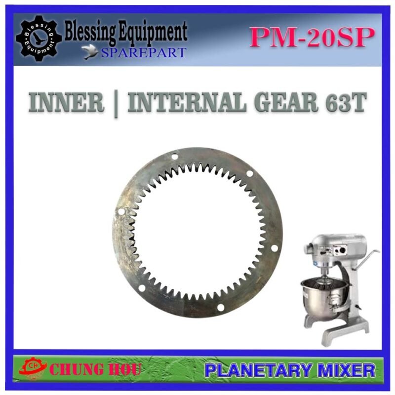 PM-20SP SPAREPART INTERNAL GEAR 63T | INNER GEAR 20L Planetary Mixer CHUNG HOU PM 20SP INNER RING GEAR | RODA GIGI DALAM | RODA 63 GIGI MESIN PENGADUK ADONAN 20 LITER PM20SP CHUNG HOU PM-20SP SPAREPART INTERNAL GEAR 63T | INNER GEAR 20L Planetary Mixer CHUNG HOU PM 20SP INNER RING GEAR | RODA GIGI DALAM | RODA 63 GIGI MESIN PENGADUK ADONAN 20 LITER PM20SP CHUNG HOU - Image 3