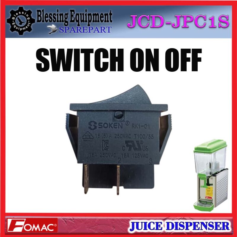 JCD-JPC1S SPAREPART SAKELAR | SWITCH ON OFF Dispenser Juice FOMAC JCD JPC1S SAKLAR DAYA | SAKLAR NYALA MATI JUS DISPENSER JCDJPC1S FOMAC JCD-JPC1S SPAREPART SAKELAR | SWITCH ON OFF Dispenser Juice FOMAC JCD JPC1S SAKLAR DAYA | SAKLAR NYALA MATI JUS DISPENSER JCDJPC1S FOMAC - Image 6