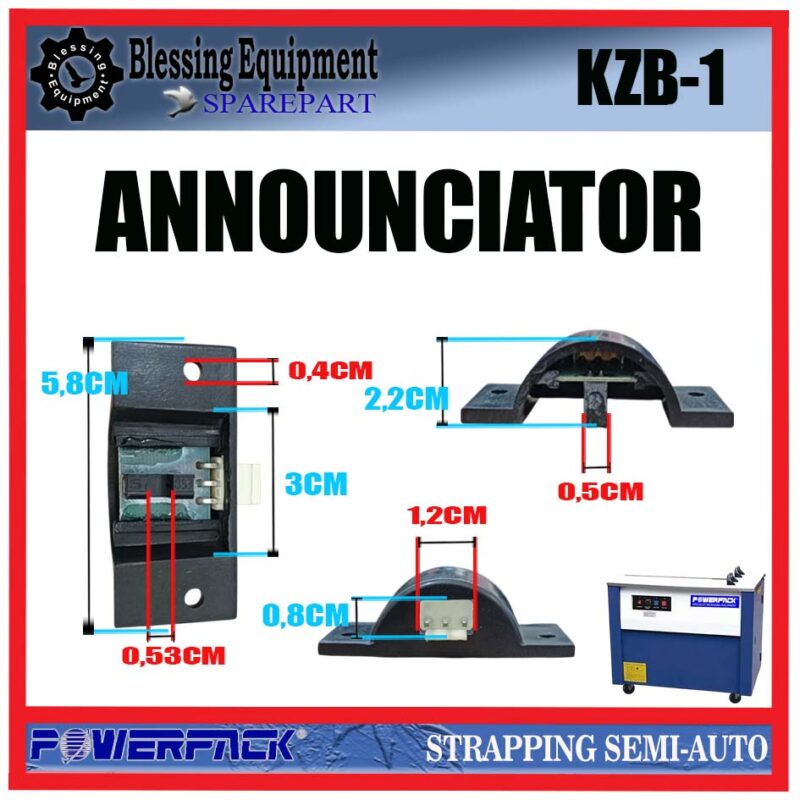 KZB-1 SPAREPART ANNOUNCIATOR (PC BOARD/SISTEM KONTROL) Strapping Semi Otomatis POWERPACK KZB 1 PAPAN SIRKUIT PENGONTROL | PANEL INDIKATOR UTAMA MESIN PENGIKAT KARDUS KZB1 POWERPACK - Image 2