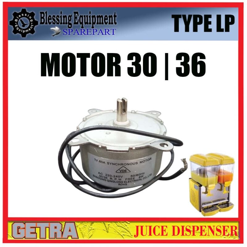 LP-12X1 LP-12X2 LP-12X3 SPAREPART DINAMO | MOTOR 30/36 Juice Dispenser GEA GETRA TYPE LP 30 | 36 MOTOR PENGGERAK SISTEM ADUK JUS DISPENSER LP 30 36 GEA GETRA - Image 5