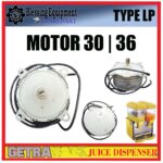 LP-12X1 LP-12X2 LP-12X3 SPAREPART DINAMO | MOTOR 30/36 Juice Dispenser GEA GETRA TYPE LP 30 | 36 MOTOR PENGGERAK SISTEM ADUK JUS DISPENSER LP 30 36 GEA GETRA