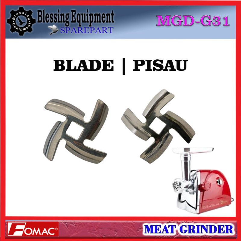 MGD-G31 SPAREPART KNIFE | PISAU | BLADE 4 MATA Meat Grinder MGD G31 FOMAC CROSS KNIFE | MATA PISAU SILANG UNTUK MESIN PENGGILING DAGING MGDG31 FOMAC - Image 5