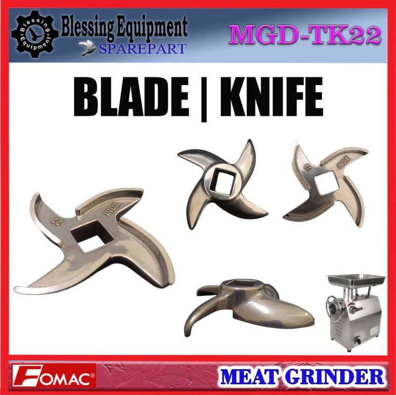MGD-TK22 SPAREPART KNIFE | PISAU | BLADE Meat Grinder FOMAC MGD TK22 CROSS KNIFE | BALING BALING PENGGILING DAGING | MATA PISAU SILANG UNTUK MESIN PENGGILING DAGING MGDTK22 FOMAC MGD-TK22 SPAREPART KNIFE | PISAU | BLADE Meat Grinder FOMAC MGD TK22 CROSS KNIFE | BALING BALING PENGGILING DAGING | MATA PISAU SILANG UNTUK MESIN PENGGILING DAGING MGDTK22 FOMAC