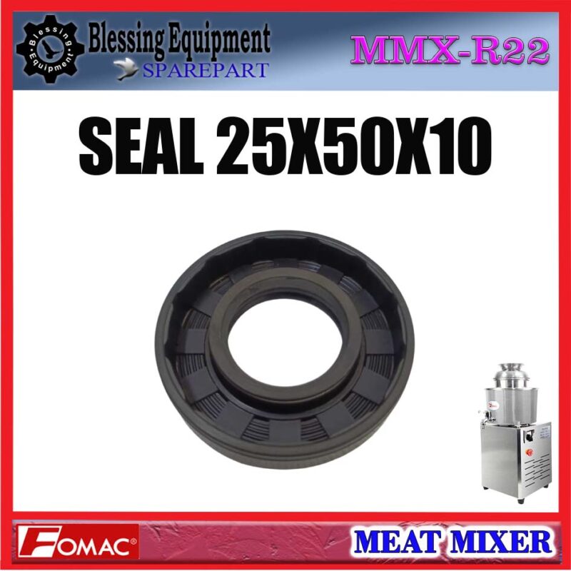 MMX-R22 SPAREPART SEAL 25X50X10MM | OIL SEAL | TC OIL SEAL Meat Mixer FOMAC MMX R22 SEGEL KARET | KARET HITAM 25 X 50 X 10 | KARET SEAL | SEGEL OLI MESIN PENGADUK DAGING MMXR22 FOMAC - Image 5