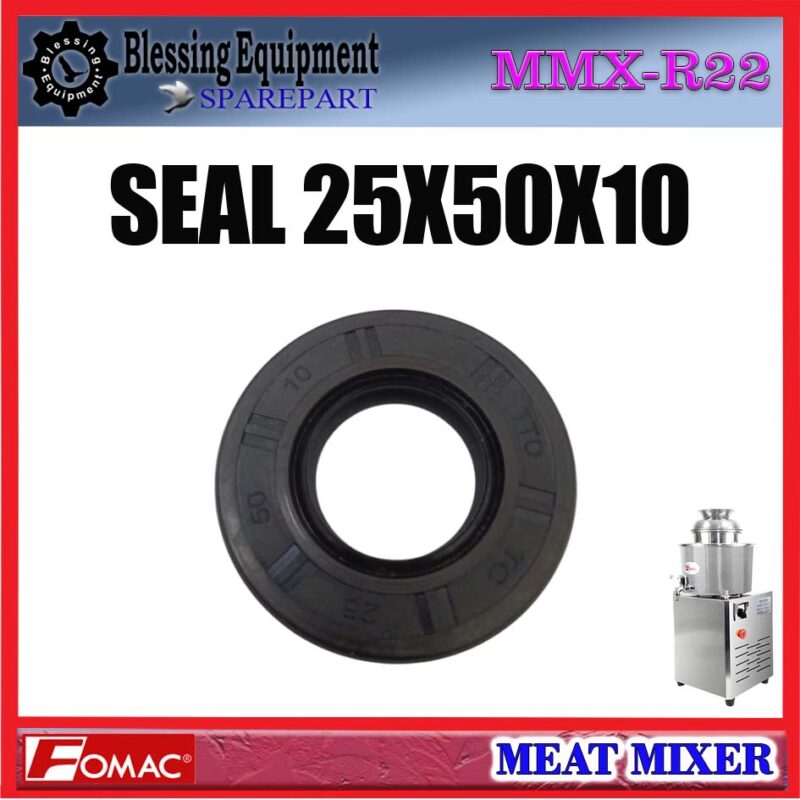 MMX-R22 SPAREPART SEAL 25X50X10MM | OIL SEAL | TC OIL SEAL Meat Mixer FOMAC MMX R22 SEGEL KARET | KARET HITAM 25 X 50 X 10 | KARET SEAL | SEGEL OLI MESIN PENGADUK DAGING MMXR22 FOMAC - Image 6