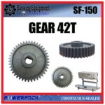 SF-150 SPAREPART GEAR 42T Continuous Band Sealer POWERPACK SF 150 RODA GIGI 42 MESIN SEALER SF150 POWERPACK