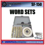 SF-150 SPAREPART WORD SETS Continuous Band Sealer POWERPACK SF 150 KARAKTER HURUF | ANGKA CETAKAN EXPIRED MESIN SEALER SF150 POWERPACK