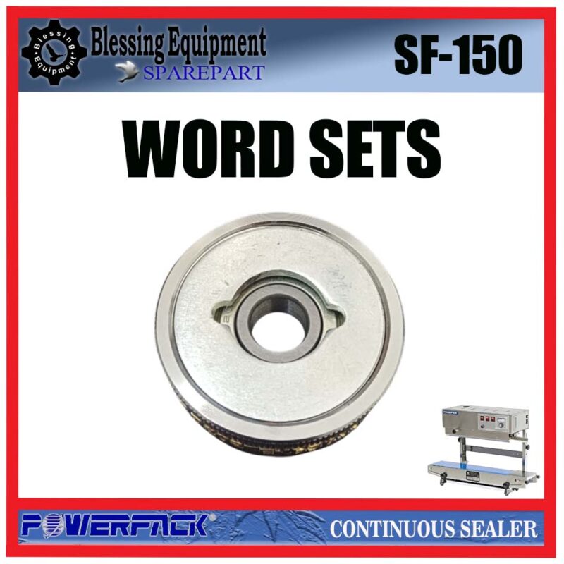 SF-150 SPAREPART WORD SETS Continuous Band Sealer POWERPACK SF 150 KARAKTER HURUF | ANGKA CETAKAN EXPIRED MESIN SEALER SF150 POWERPACK - Image 4