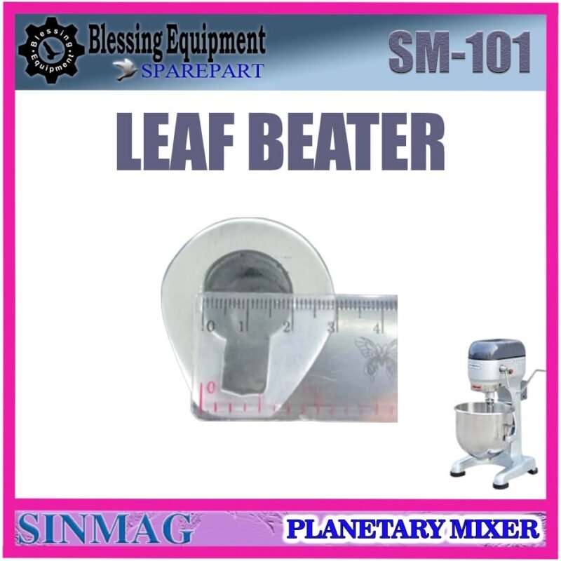 SM-101 SPAREPART LEAF SHAPE BEATER 10L | LEAF Planetary Mixer SINMAG SM 101 FLAT BEATER | PADDLE BEATER | PENGADUK BERBENTUK DAUN UNTUK MESIN PENGADUK ADONAN 10 LITER | MIXER SM101 SINMAG SM-101 SPAREPART LEAF SHAPE BEATER 10L | LEAF Planetary Mixer SINMAG SM 101 FLAT BEATER | PADDLE BEATER | PENGADUK BERBENTUK DAUN UNTUK MESIN PENGADUK ADONAN 10 LITER | MIXER SM101 SINMAG - Image 3