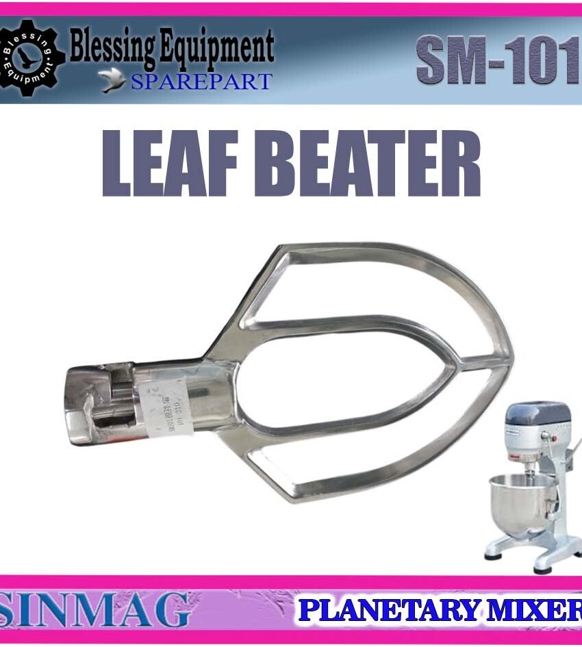 SM-101 SPAREPART LEAF SHAPE BEATER 10L | LEAF Planetary Mixer SINMAG SM 101 FLAT BEATER | PADDLE BEATER | PENGADUK BERBENTUK DAUN UNTUK MESIN PENGADUK ADONAN 10 LITER | MIXER SM101 SINMAG
