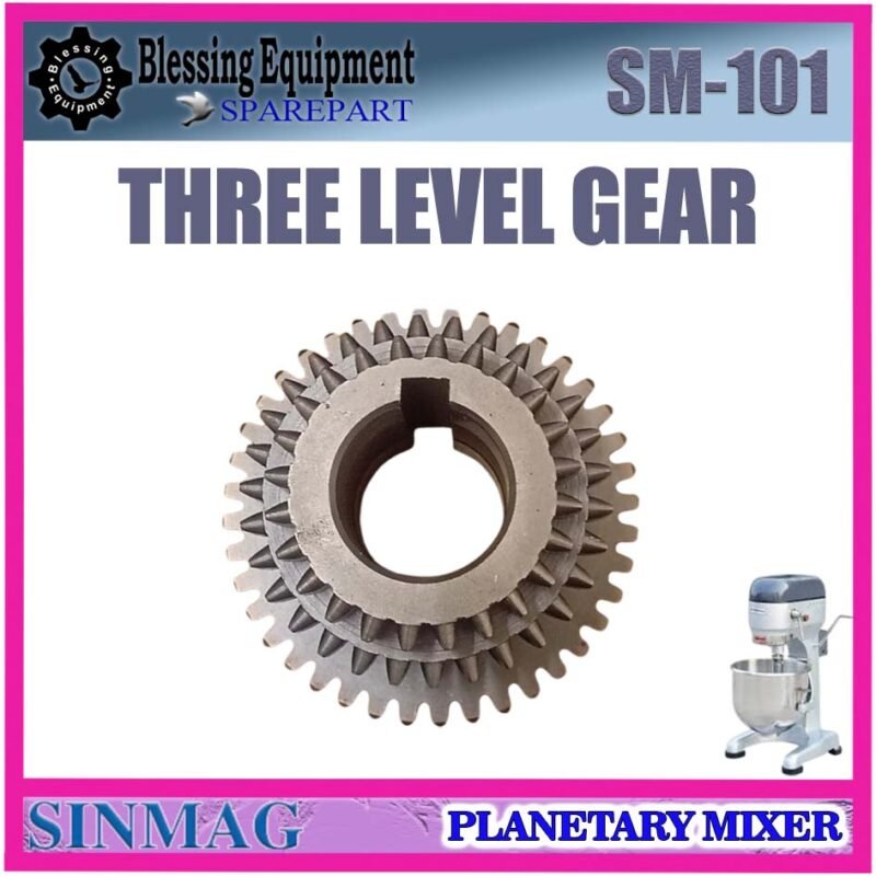 SM-101 | LP-101 SPAREPART THREE LEVEL GEAR 10L Planetary Mixer SINMAG LUNPANG SM 101 LP 101 GIGI SUSUN 3 TINGKAT | THREE PLY GEAR | GIGI TRANSMISI TINGKAT MIXER 10LITER SM101 LP101 SINMAG LUNPANG - Image 5