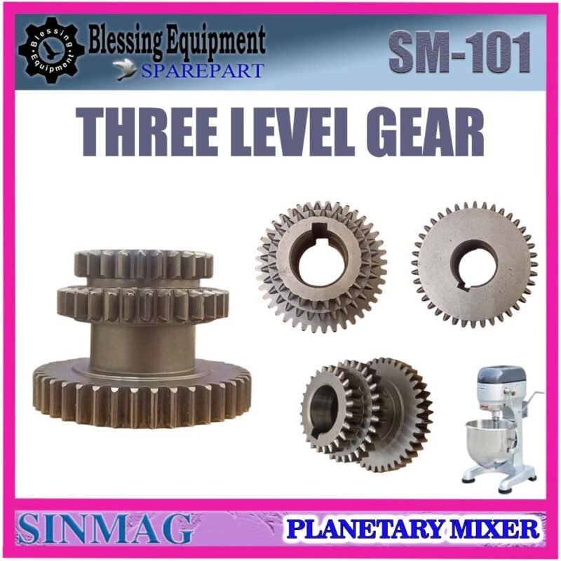SM-101 | LP-101 SPAREPART THREE LEVEL GEAR 10L Planetary Mixer SINMAG LUNPANG SM 101 LP 101 GIGI SUSUN 3 TINGKAT | THREE PLY GEAR | GIGI TRANSMISI TINGKAT MIXER 10LITER SM101 LP101 SINMAG LUNPANG - Image 3