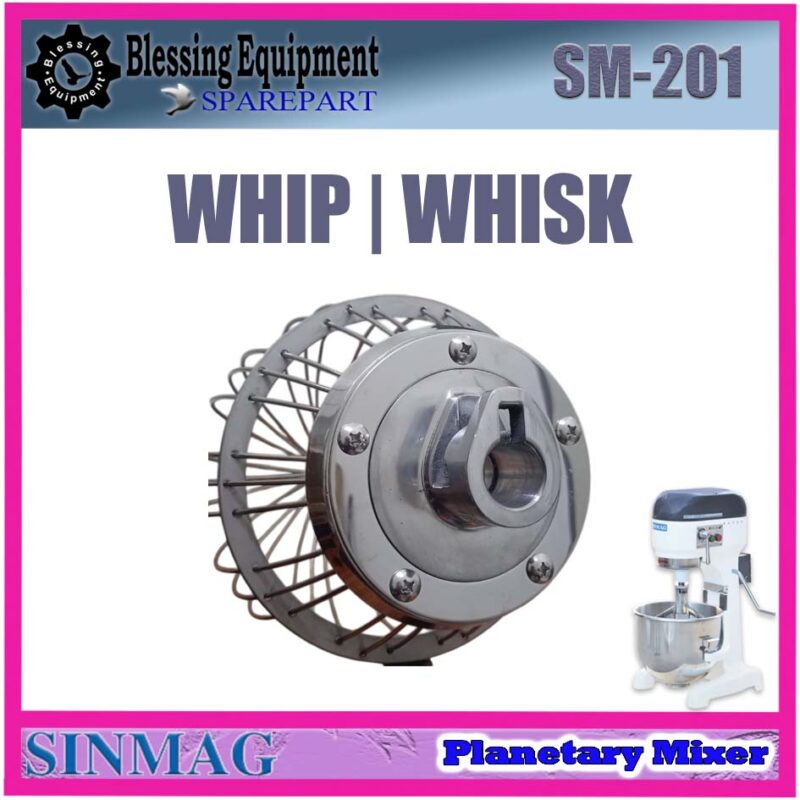 SM-201 LP-201 SPAREPART WHIP | WHISK 20L Planetary Mixer SINMAG LUNPANG SM 201 LP 201 PENGADUK KAWAT |  ALAT PENGOCOK BENTUK BALON UNTUK MESIN PENGADUK ADONAN 20 LITER SM201 LP201 SINMAG LUNPANG - Image 4