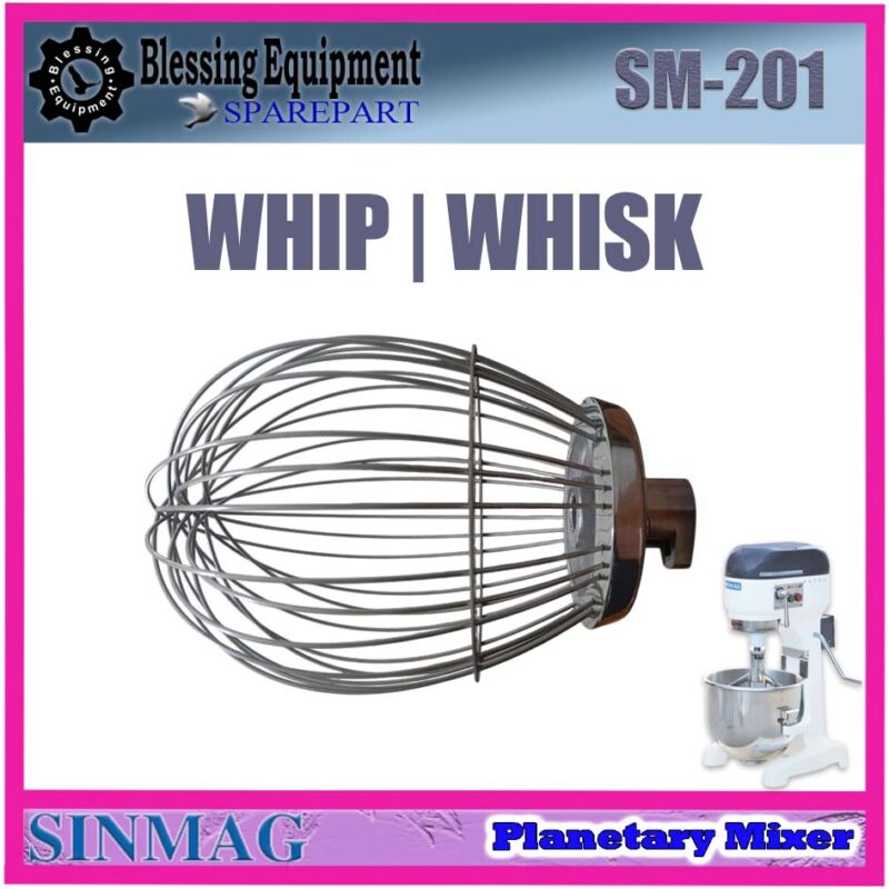 SM-201 LP-201 SPAREPART WHIP | WHISK 20L Planetary Mixer SINMAG LUNPANG SM 201 LP 201 PENGADUK KAWAT |  ALAT PENGOCOK BENTUK BALON UNTUK MESIN PENGADUK ADONAN 20 LITER SM201 LP201 SINMAG LUNPANG