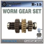 B-15 SPAREPART WORM GEAR SET Planetary Mixer 15L PRIMAX B 15 WORM SHAFT | GEAR ULIR LENGKAP PENGGERAK UTAMA UNTUK MESIN PENGADUK ADONAN 15 LITER B15 PRIMAX