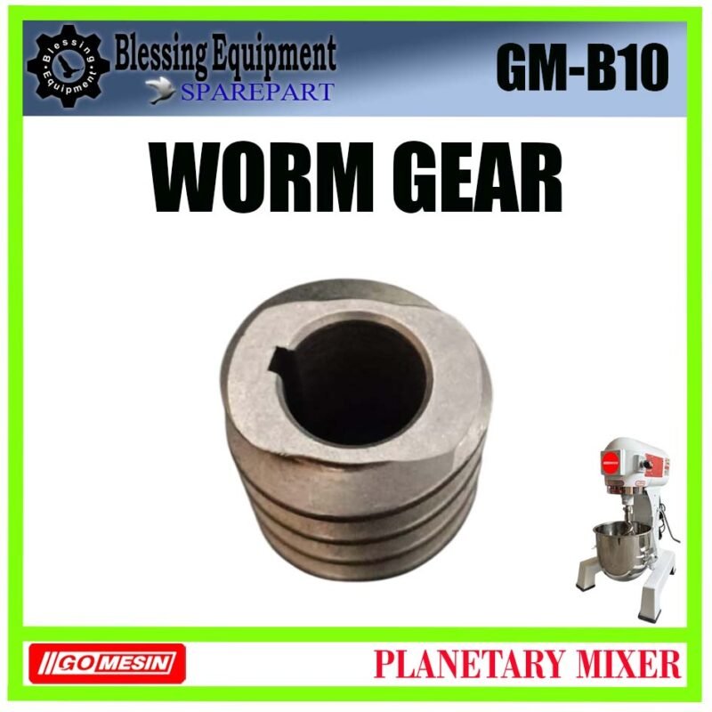 GM-B10 SPAREPART WORM GEAR | GEAR BINTANG | SPIRAL GEAR Planetary Mixer 10L GOMESIN GM B10 GEAR CACING | GEAR MATAHARI MESIN PENGADUK ADONAN 10 LITER | MIXER GMB10 GOMESIN - Image 2