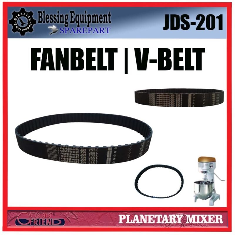 JDS-201 SPAREPART FANBELT | V-BELT Planetary Mixer GOOD FRIEND JDS 201 TIMING BELT | SABUK BERGERIGI UNTUK MESIN PENGADUK ADONAN JDS201 GOOD FRIEND