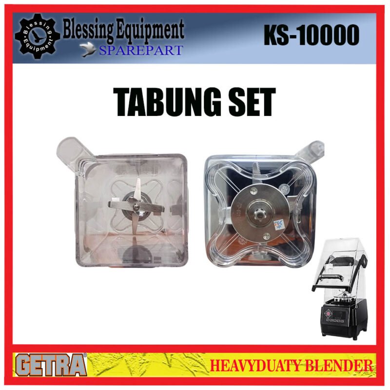 KS-10000 GETRA SPAREPART TABUNG KOMPLIT | JAR SET 2L | TABUNG SET 2LITER Heavyduty Blender GETRA ORIGINAL KS 10000 WADAH | TABUNG GELAS LENGKAP 2LITER BLENDER GETRA KS10000 - Image 4