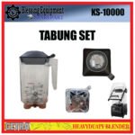 KS-10000 GETRA SPAREPART TABUNG KOMPLIT | JAR SET 2L | TABUNG SET 2LITER Heavyduty Blender GETRA ORIGINAL KS 10000 WADAH | TABUNG GELAS LENGKAP 2LITER BLENDER GETRA KS10000