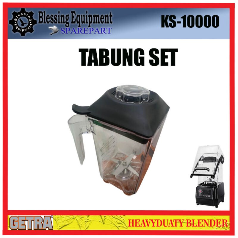 KS-10000 GETRA SPAREPART TABUNG KOMPLIT | JAR SET 2L | TABUNG SET 2LITER Heavyduty Blender GETRA ORIGINAL KS 10000 WADAH | TABUNG GELAS LENGKAP 2LITER BLENDER GETRA KS10000 - Image 5