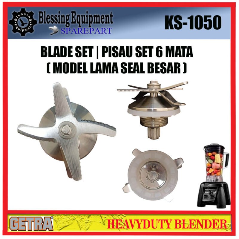 KS-1050 GETRA SPAREPART BLADE SET 6 | PISAU MATA 6 LENGKAP | KNIFE SET 6 MATA Heavyduty Blender GETRA KS 1050 6 BILAH MATA | KNIFE 6 BLENDER BLADE GROUP 6 GETRA KS1050