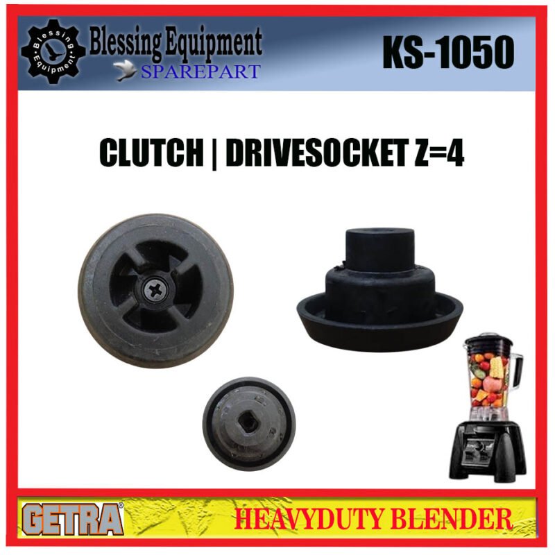 KS-1050 SPAREPART CLUTCH 4 | CLUTCH 4 CLUTCH MUSHROOM Heavyduty Blender GETRA KS 1050 DRIVESOCKET 4 MATA | DRIVESOCKET 4 MATA BLENDER KS1050 GETRA