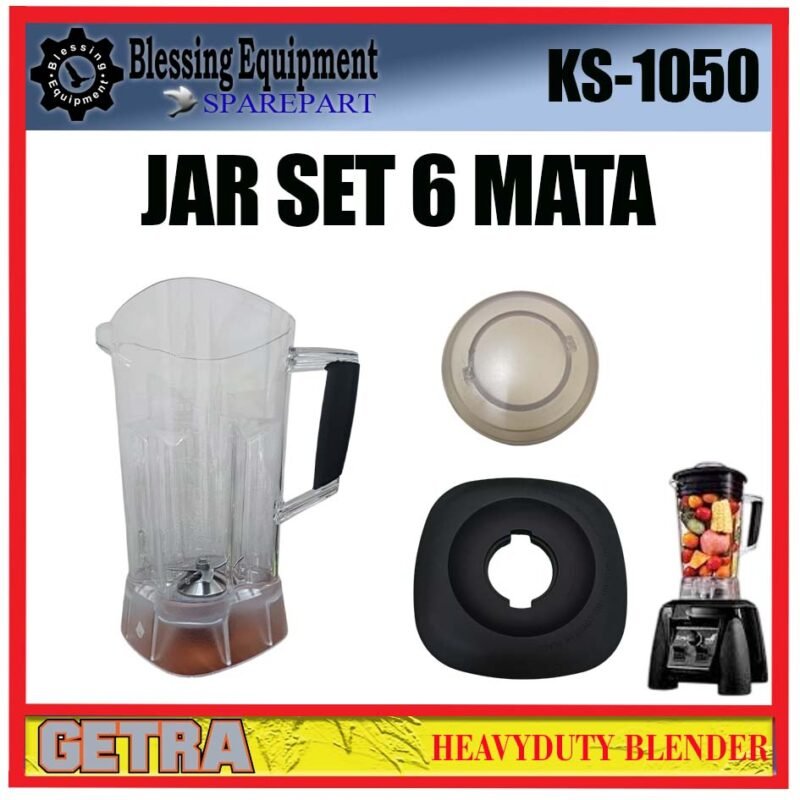 KS-1050 SPAREPART TABUNG LENGKAP 6 MATA | JAR SET 6 Heavyduty Blender GETRA OLD Th 2018 Kebawah KS 1050 WADAH | TABUNG GELAS 6 BILAH MATA BLENDER KS1050 GETRA KS-1050 SPAREPART TABUNG LENGKAP 6 MATA | JAR SET 6 Heavyduty Blender GETRA OLD Th 2018 Kebawah KS 1050 WADAH | TABUNG GELAS 6 BILAH MATA BLENDER KS1050 GETRA