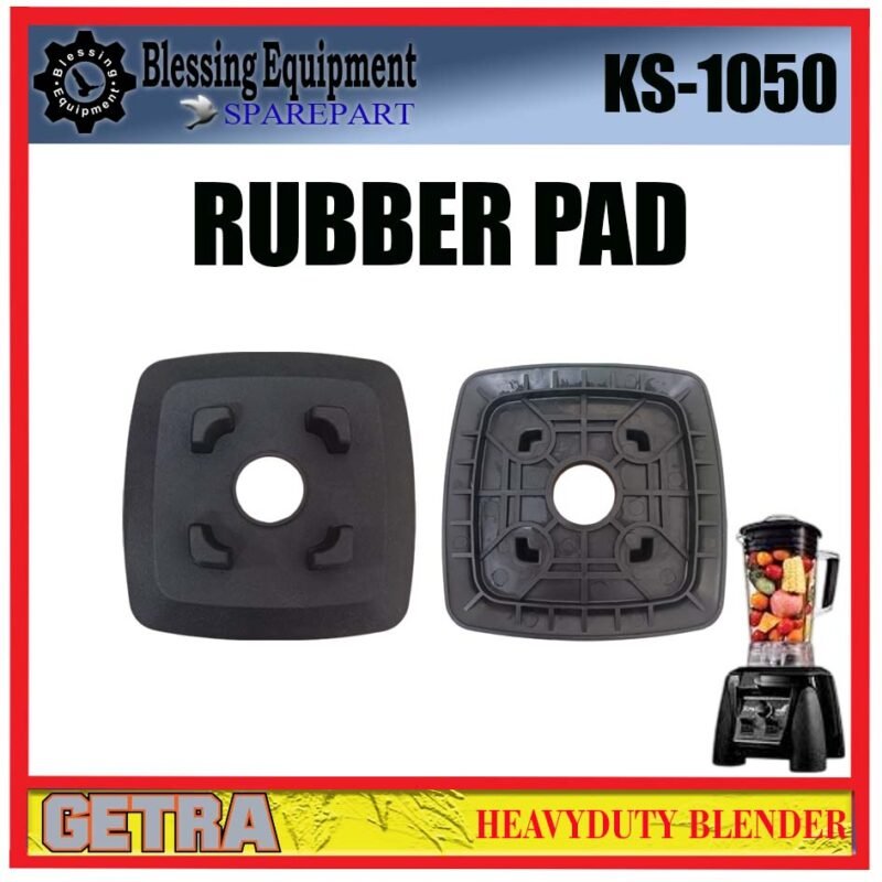 KS-1050 SPAREPART DUDUKAN KARET | RUBBER PAD Heavyduty Blender GETRA KS 1050 KAKI KARET HITAM | ALAS KARET | KEDUDUKAN KARET TABUNG GELAS BLENDER KS1050 GETRA - Image 4