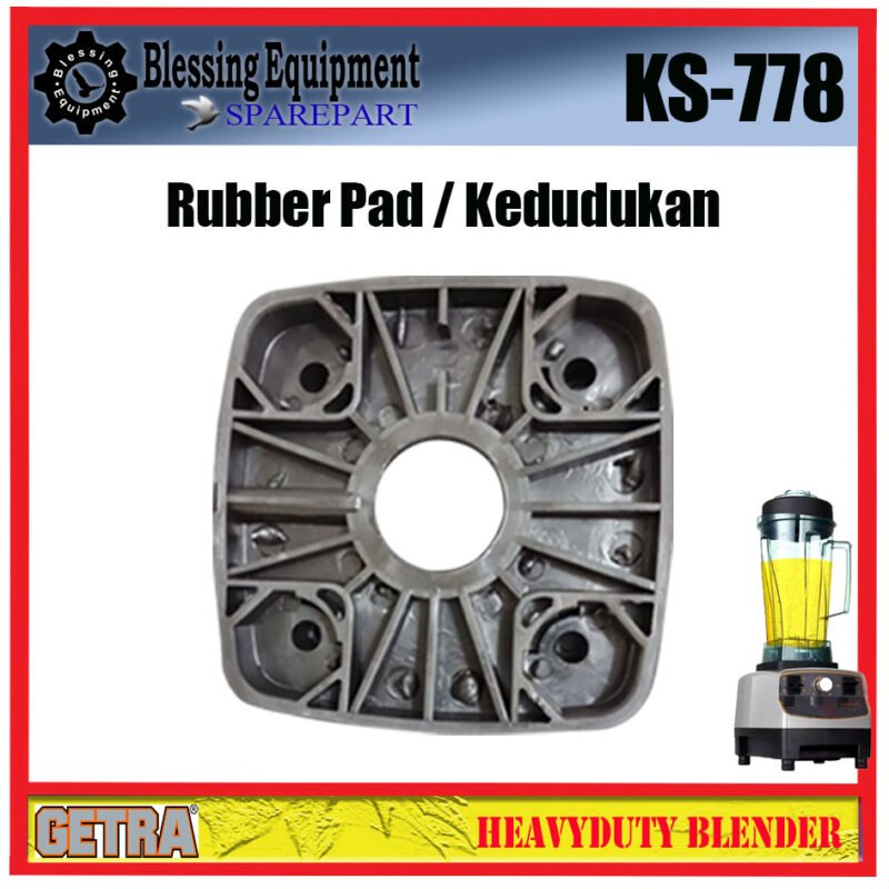 KS-778 SPAREPART RUBBER PAD JAR | KARET KEDUDUKAN Tabung Heavyduty Blender GETRA KARET | DUDUKAN GELAS KS 778 GETRA - Image 3
