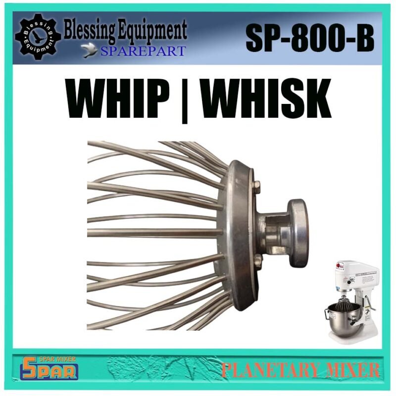 SP-800-B SPAREPART WHIP | WHISK 8L Planetary Mixer SPAR SP 800 B CAMBUK | ALAT PENGADUK BENTUK BALON | ALAT PENGOCOK TELUR UNTUK MESIN ADONAN 8 LITER SP800B SPAR - Image 5