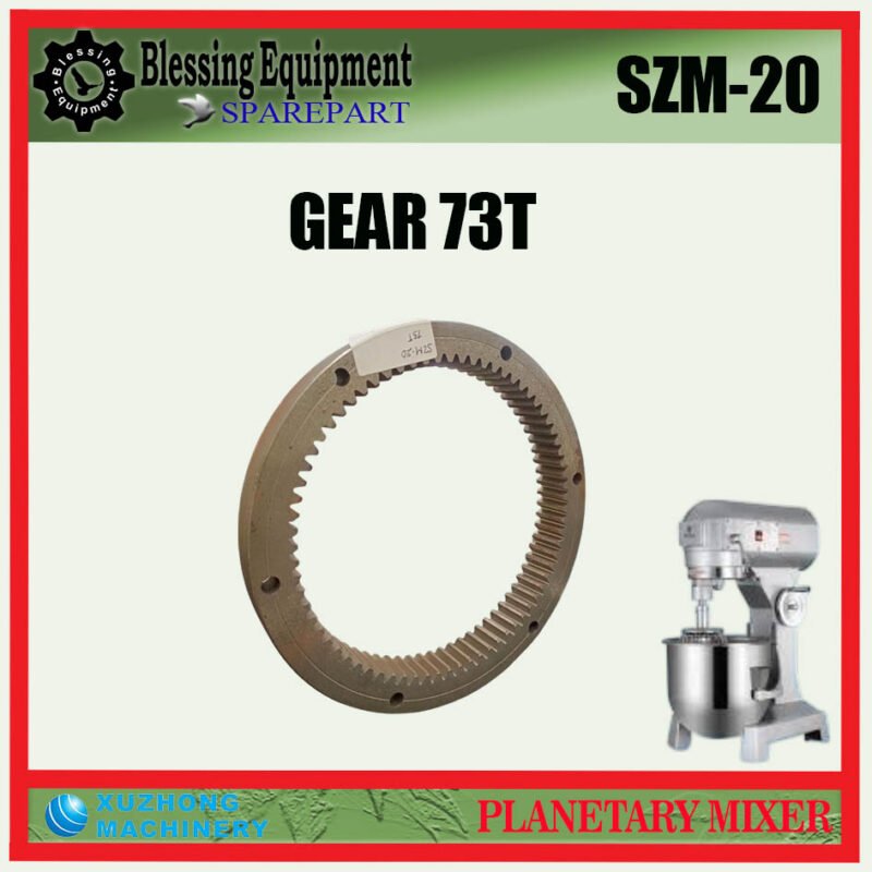 SZM-20 SPAREPART INNER GEAR 73 TEETH | INTERNAL GEAR 73T Planetary Mixer 20L XUZHONG SMZ 20 RING GEAR | RODA PENGGERAK INTERNAL 73 GIGI UNTUK MESIN PENGADUK ADONAN 20 LITER SZM20 XUZHONG - Image 4