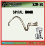 SZM-20 SPAREPART SPIRAL | HOOK SHAPE BEATER Planetary Mixer 20L XUZHONG SZM 20 ALAT PENGADUK BERBENTUK KAIT | KAIL UNTUK MESIN PENGADUK ADONAN 20 LITER SZM20 XUZHONG