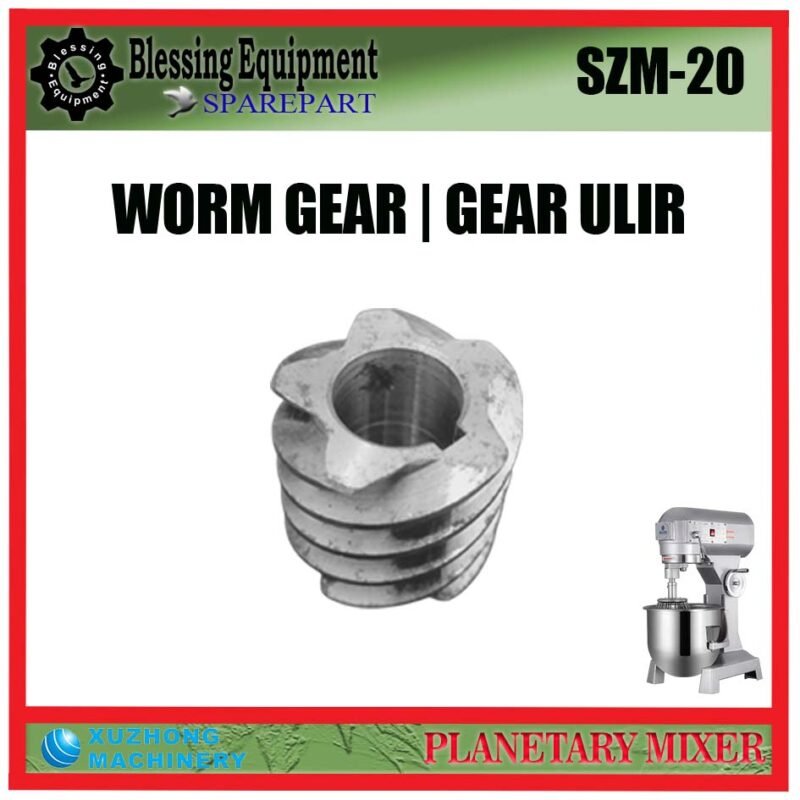 SZM-20 SPAREPART WORM GEAR | GEAR ULIR Planetary Mixer 20L XUZHONG SZM 20 GIGI CACING | GEAR | GEAR SPIRAL | GEAR BINTANG UNTUK MESIN PENGADUK ADONAN 20 LITER SZM20 XUZHONG - Image 4