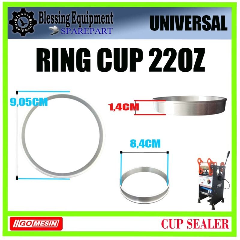 UNIVERSAL SPAREPART RING 22oz Cup Sealer GOMESIN GM-D1/GM-H3/GM-A9/GM-B9 CINCIN ADAPTOR TAMBAHAN | MATRAS PENGGANJAL | RING DUDUKAN 22oz UNTUK MESIN CUP SEALER UNIVERSAL GOMESIN UNIVERSAL SPAREPART RING 22oz Cup Sealer GOMESIN GM-D1/GM-H3/GM-A9/GM-B9 CINCIN ADAPTOR TAMBAHAN | MATRAS PENGGANJAL | RING DUDUKAN 22oz UNTUK MESIN CUP SEALER UNIVERSAL GOMESIN - Image 2