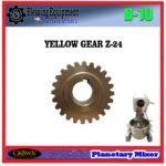B-10 SPAREPART GEAR NANAS 24T | YELLOW GEAR Z-24 Planetary Mixer 10L CROWN B 10 GEAR KUNING | GEAR MATAHARI 24 GIGI UNTUK MESIN PENGADUK ADONAN 10L B10 CROWN