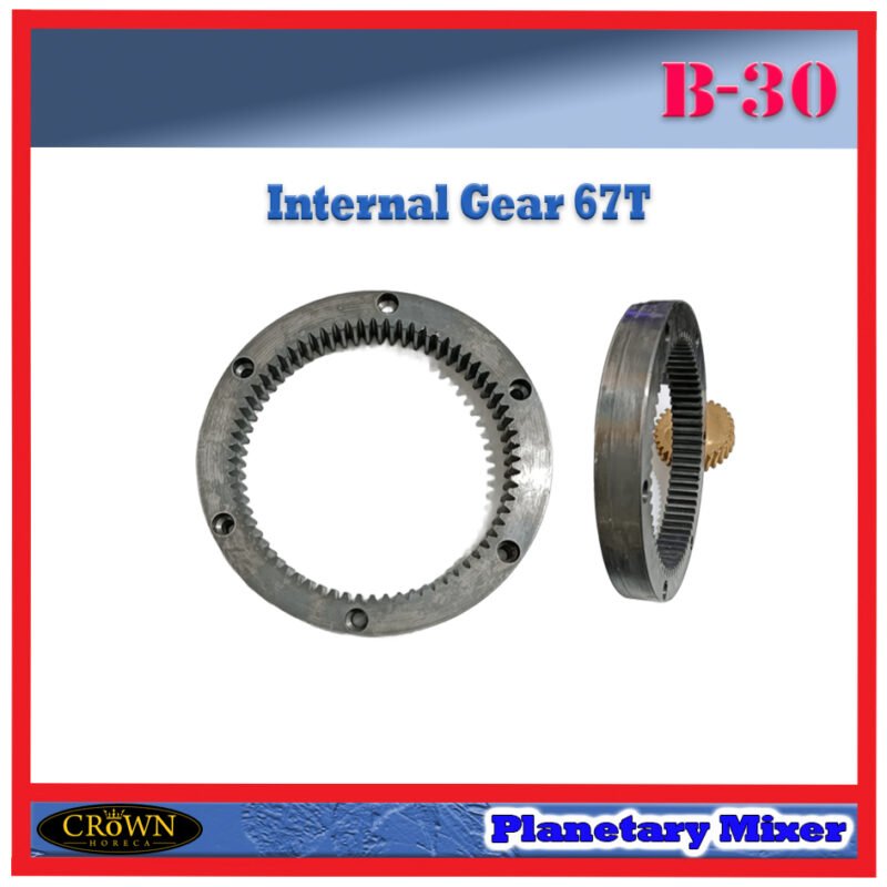 B-30 SPAREPART INNER GEAR 67 TEETH | INTERNAL GEAR 67T Planetary Mixer 30L CROWN RING GEAR | RODA PENGGERAK INTERNAL 67 GIGI UNTUK MESIN PENGADUK ADONAN 30 LITER B30 CROWN - Image 4