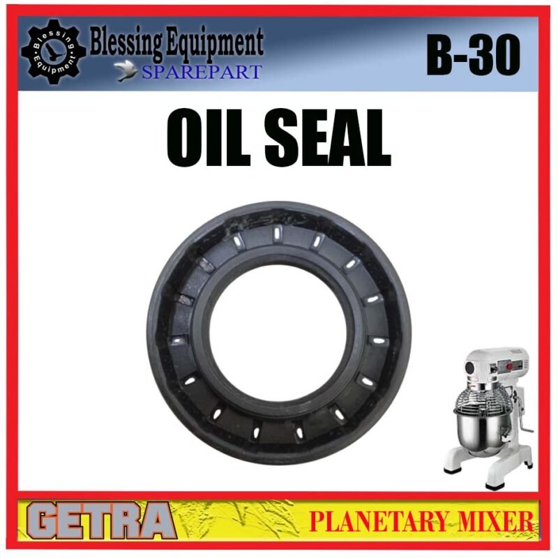B-30 SPAREPART SEAL | OIL SEAL 30X52X10 Planetary Mixer 30L GETRA B 30 SEGEL HITAM | PENYEGEL KARET HITAM 3CM X 5,2CM X 1CM UNTUK MESIN PENGADUK ADONAN 30 LITER B30 GETRA - Image 3