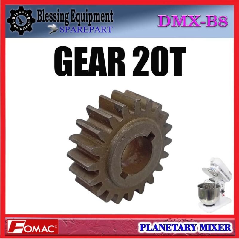 DMX-B8 SPAREPART GEAR 20T Planetary Mixer 8L FOMAC DMX B8 GIGI TRANSMISI | GIGI 20 UNTUK MESIN PENGADUK ADONAN 8 LITER DMXB8 FOMAC - Image 6