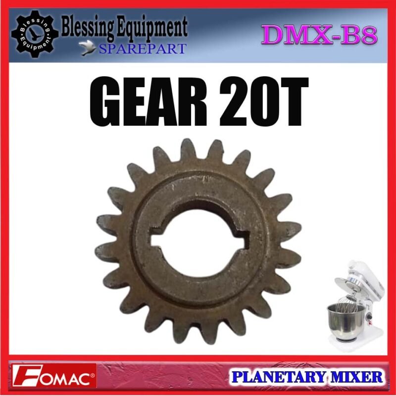 DMX-B8 SPAREPART GEAR 20T Planetary Mixer 8L FOMAC DMX B8 GIGI TRANSMISI | GIGI 20 UNTUK MESIN PENGADUK ADONAN 8 LITER DMXB8 FOMAC - Image 5