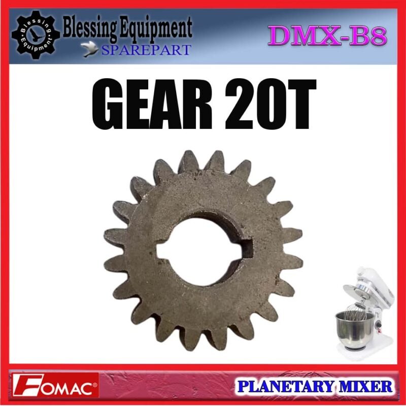 DMX-B8 SPAREPART GEAR 20T Planetary Mixer 8L FOMAC DMX B8 GIGI TRANSMISI | GIGI 20 UNTUK MESIN PENGADUK ADONAN 8 LITER DMXB8 FOMAC - Image 3