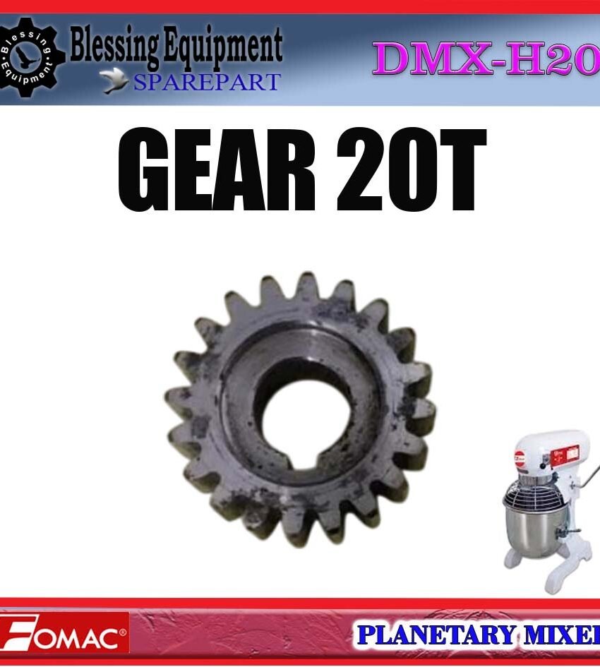 DMX-H20 SPAREPART GEAR 20T Planetary Mixer 20L FOMAC DMX H20 GEAR | RODA PENGGERAK 20 GIGI UNTUK MESIN PENGADUK ADONAN 20 LITER DMXH20 FOMAC