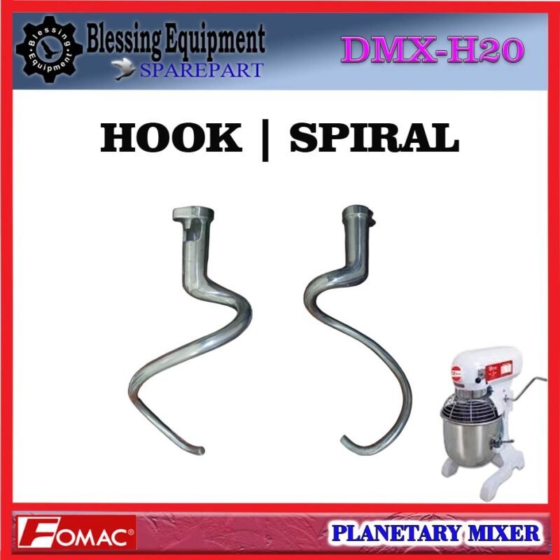DMX-H20 SPAREPART HOOK | SPIRAL Planetary Mixer 20L FOMAC DMX H20 Hook Shape Beater | KAIT | ALAT PENGADUK BERBENTUK KAIL UNTUK MESIN PENGADUK ADONAN 20LITER DMXH20 FOMAC - Image 6